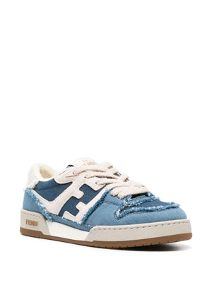 FENDI Blue Denim Sneakers for Women - SS24 Collection