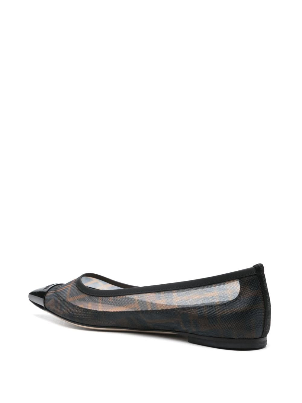 FENDI Pointy-Toe Ballet Flats