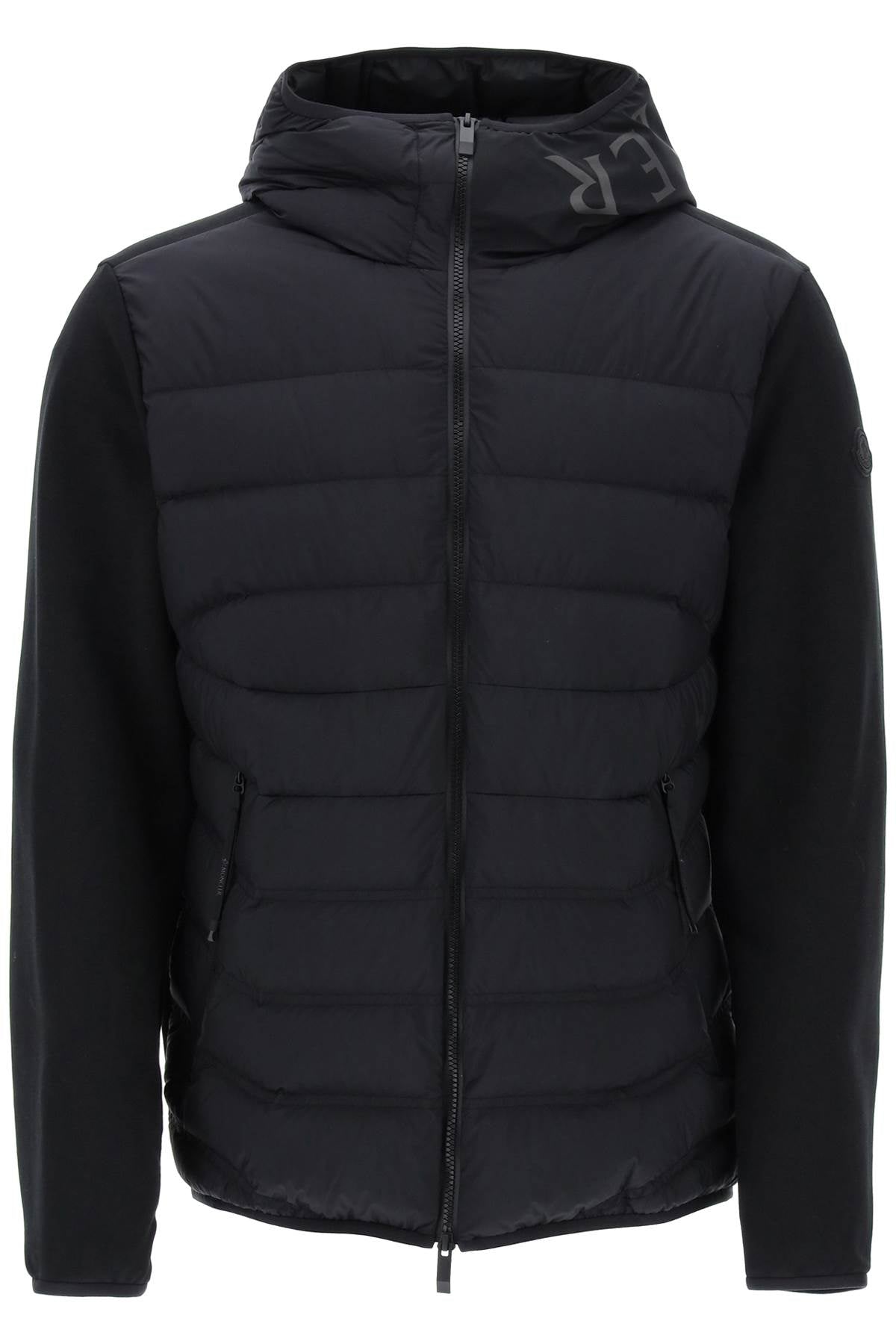 MONCLER Black Hooded Down-Filled Jacket for Men - SS24