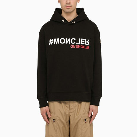 MONCLER GRENOBLE Men's Cotton Sweatshirt with Logo Patch and Hood