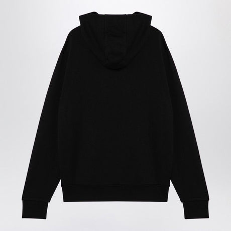 MONCLER Men's Classic Black Cotton Zipped Sweatshirt