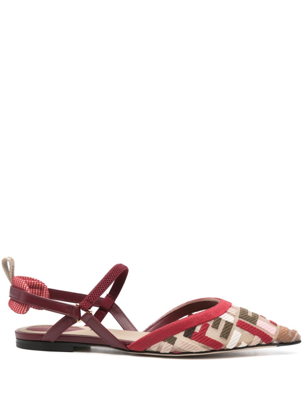 FENDI Lite Slingback Ballet Flats for Women