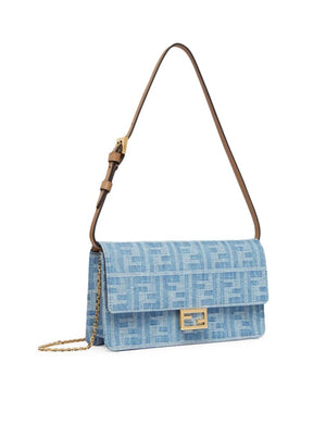 FENDI Denim Crossbody Handbag - Mini Design for Women