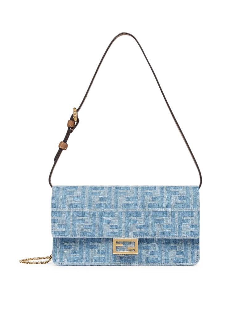 FENDI Denim Crossbody Handbag - Mini Design for Women