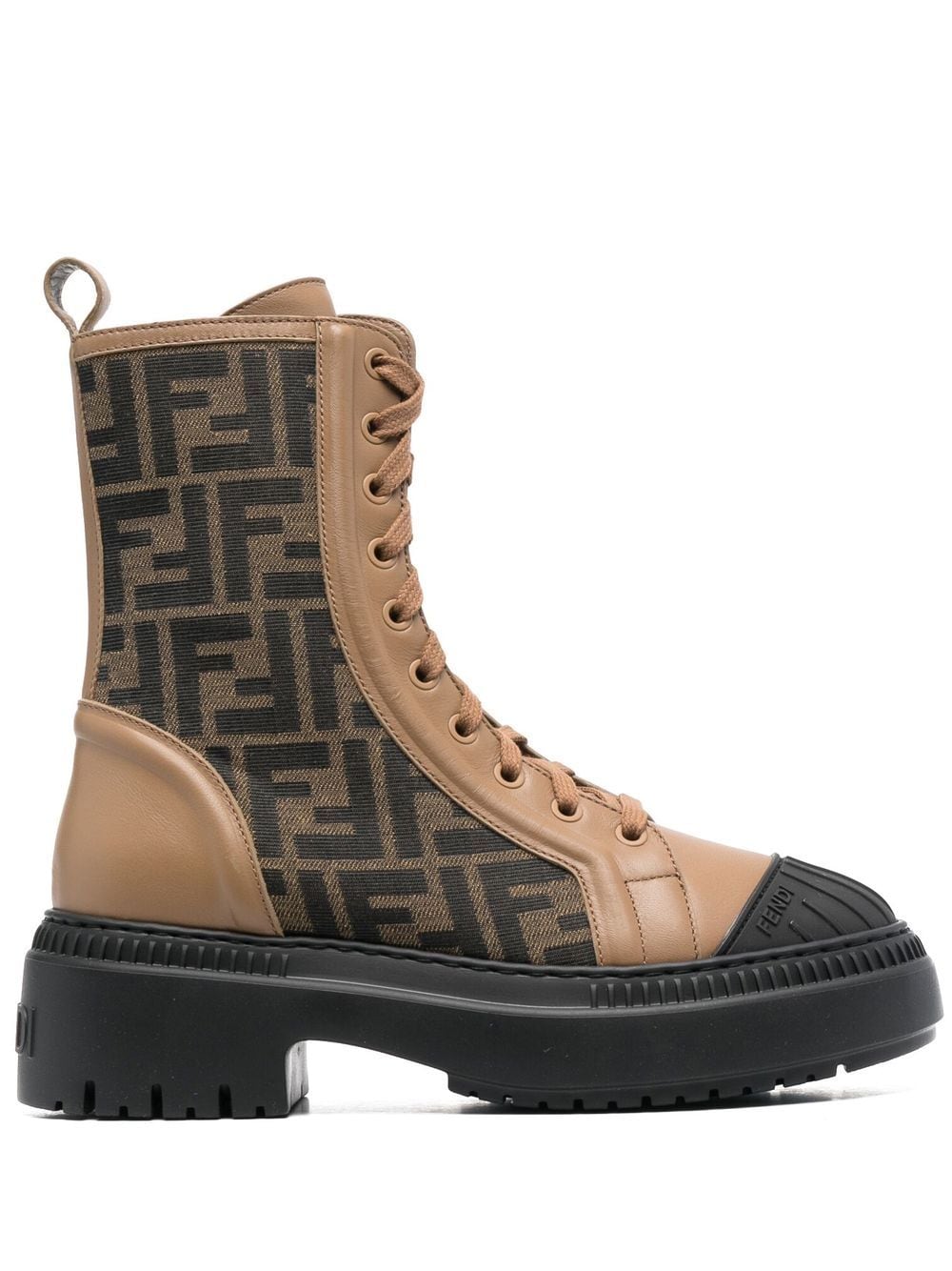 FENDI Stylish 23FW Women's Leather Brown Boots - Perfect for Every Fall Outfit