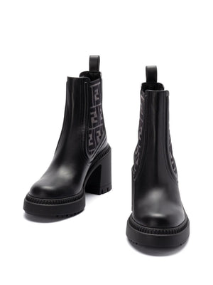 FENDI Leather Domino Boots for Women