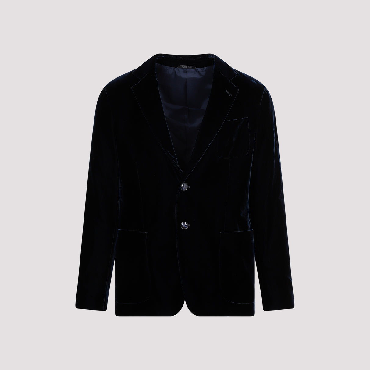 GIORGIO ARMANI Men's Blue Viscose Jacket for FW23 Season