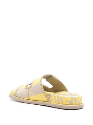 FENDI Chic Almond-Toe Dual-Strap Sandals