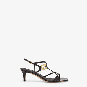 FENDI Black Leather Sandals - Perfect for SS24