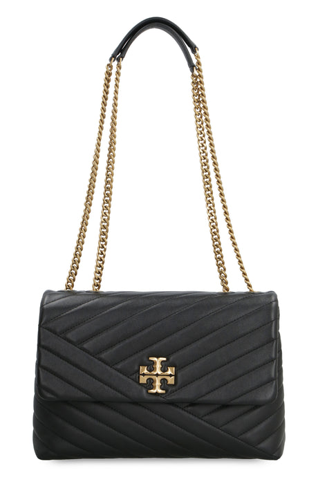 TORY BURCH Chevron-Pattern Quilted Leather Shoulder Handbag - 27.5 cm