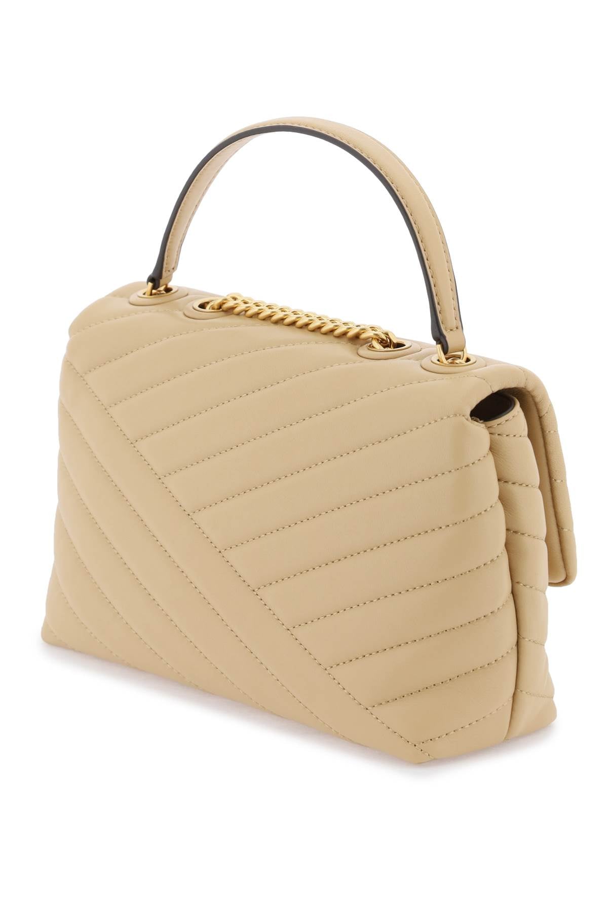 Sheep Leather Chevron Small Shoulder Handbag