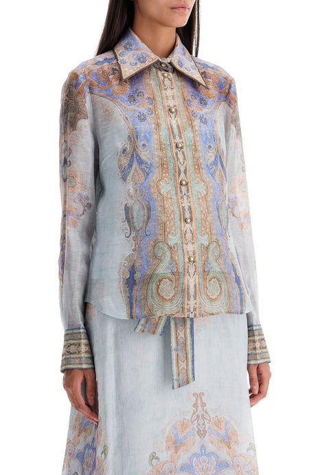 ZIMMERMANN Eden Paisley Print Mini Shirt