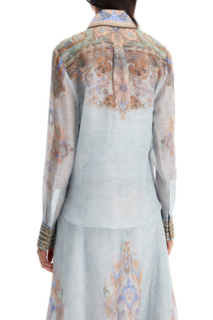 ZIMMERMANN Eden Paisley Print Mini Shirt