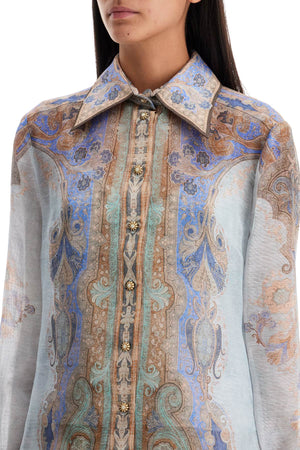 ZIMMERMANN Eden Paisley Print Mini Shirt