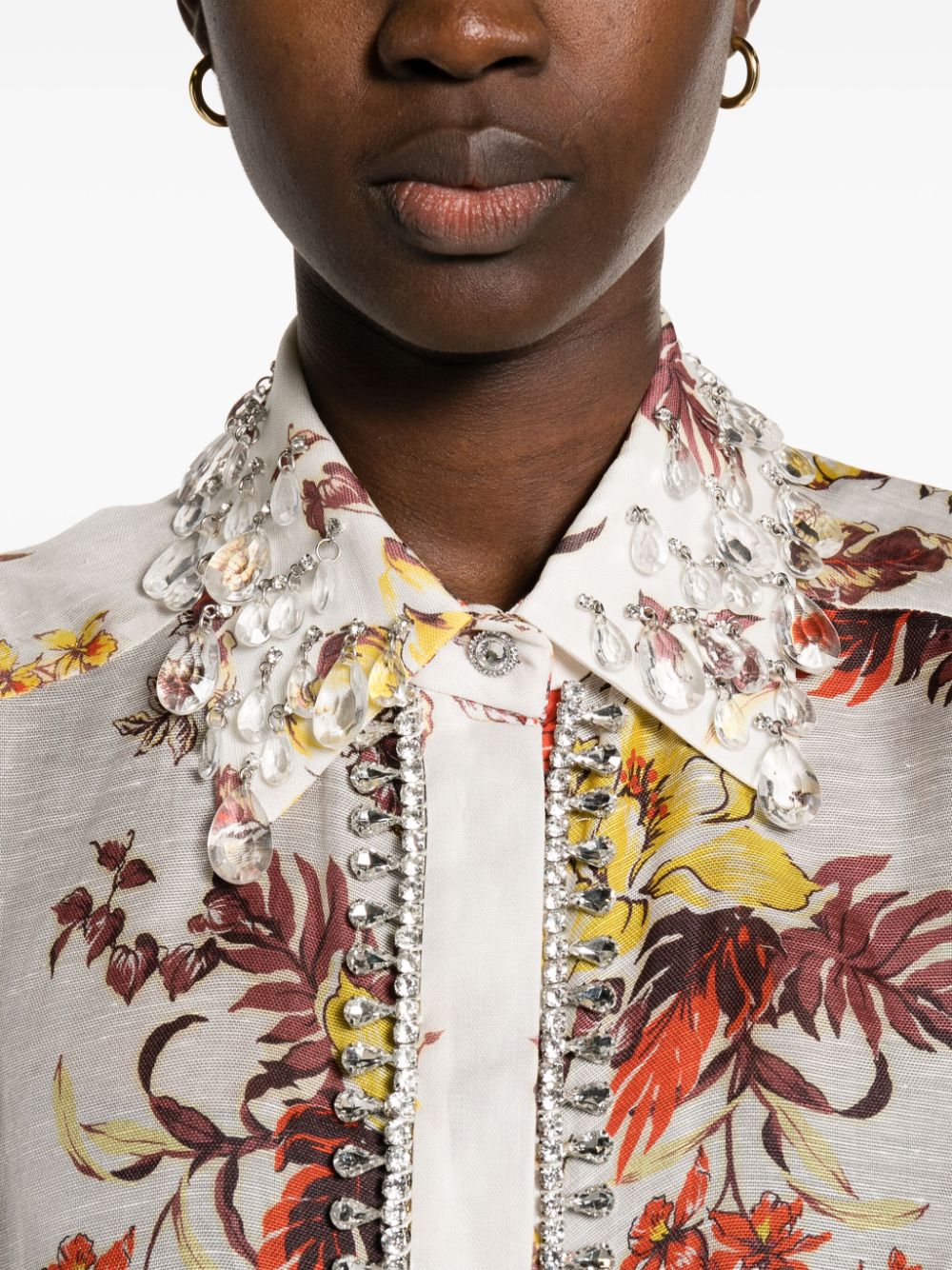 ZIMMERMANN Floral Print Shirt for Women - SS24 Collection