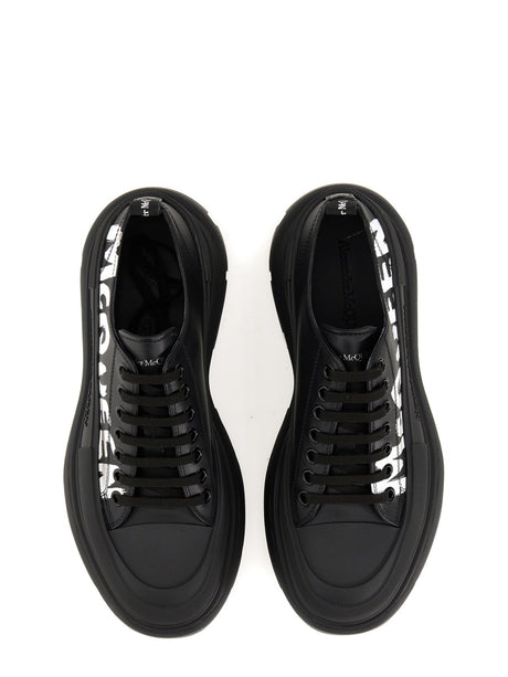 ALEXANDER McQUEEN Tread Slick Lace-Up Shoe with 7 cm Rubber Sole