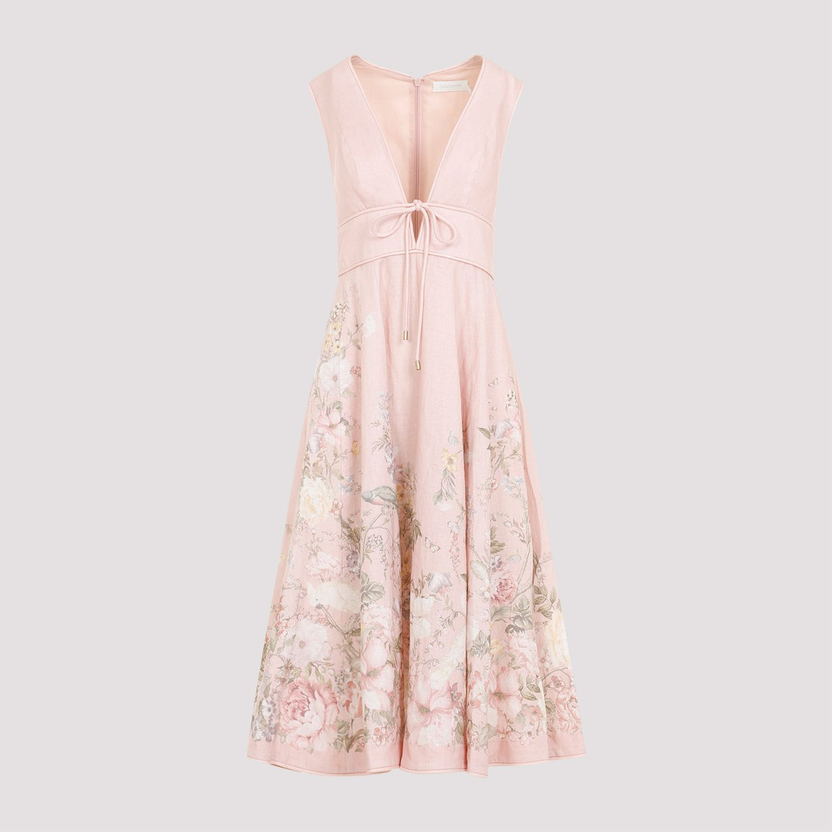 ZIMMERMANN Waverly Plunge Midi Dress