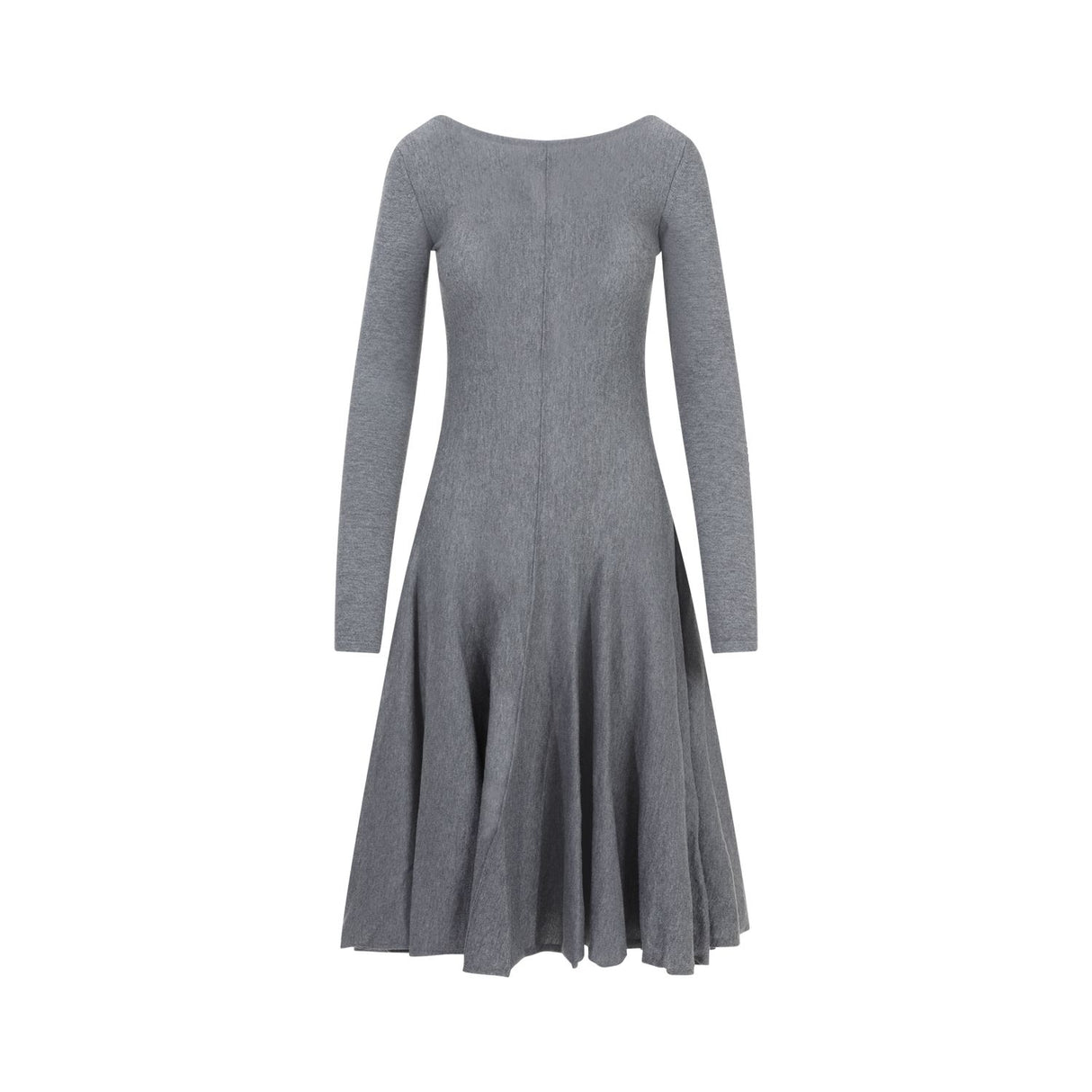 Cozy and Chic Grey Wool Dress for Women - FW23 Collection