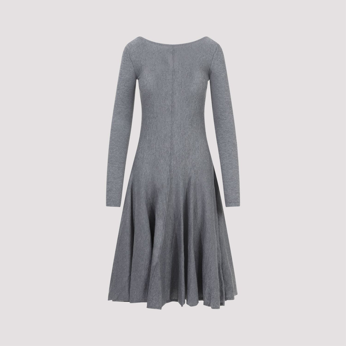 Cozy and Chic Grey Wool Dress for Women - FW23 Collection