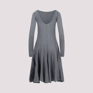 Cozy and Chic Grey Wool Dress for Women - FW23 Collection