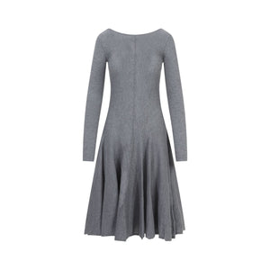 Cozy and Chic Grey Wool Dress for Women - FW23 Collection