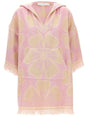 ZIMMERMANN Chic Floral Cotton Mini Dress with Hood