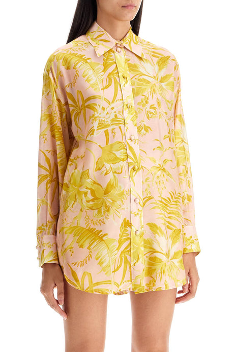 ZIMMERMANN Elegant Silk Floral Print Shirt