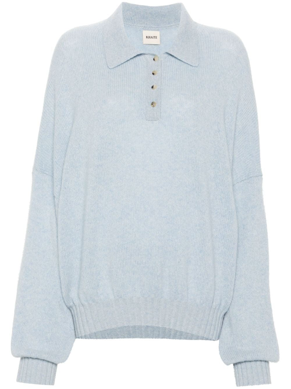 KHAITE Cashmere Blend Polo Jumper