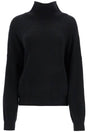 KHAITE Oversized High Collar Cashmere Blend Sweater