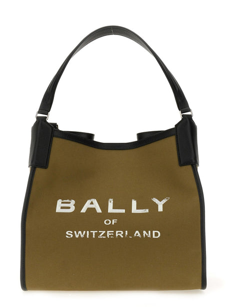 BALLY Large Multi-Texture Handbag