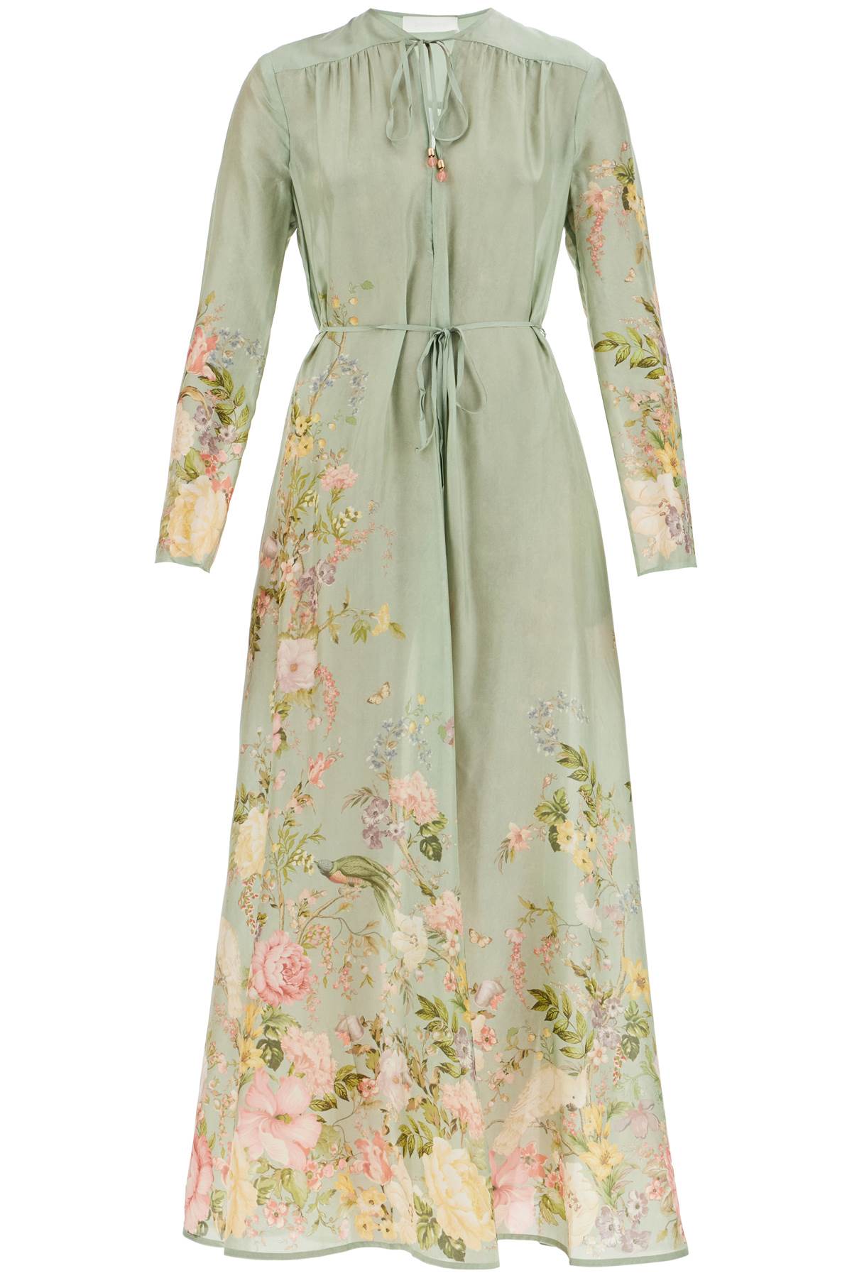 ZIMMERMANN Elegant Floral Silk Maxi Dress