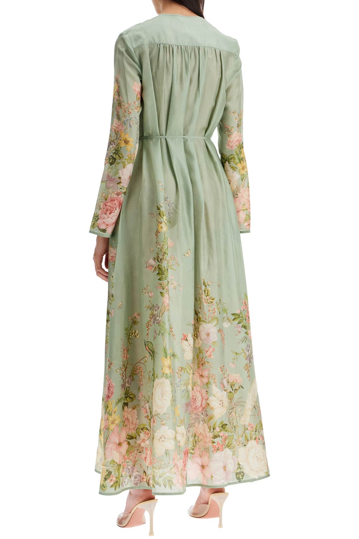 ZIMMERMANN Elegant Floral Silk Maxi Dress