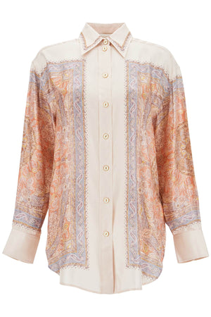 ZIMMERMANN Illustrative Paisley Silk Blouse - Women's Oversized Design