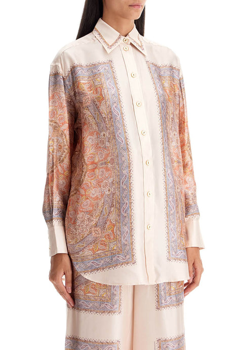 ZIMMERMANN Illustrative Paisley Silk Blouse - Women's Oversized Design