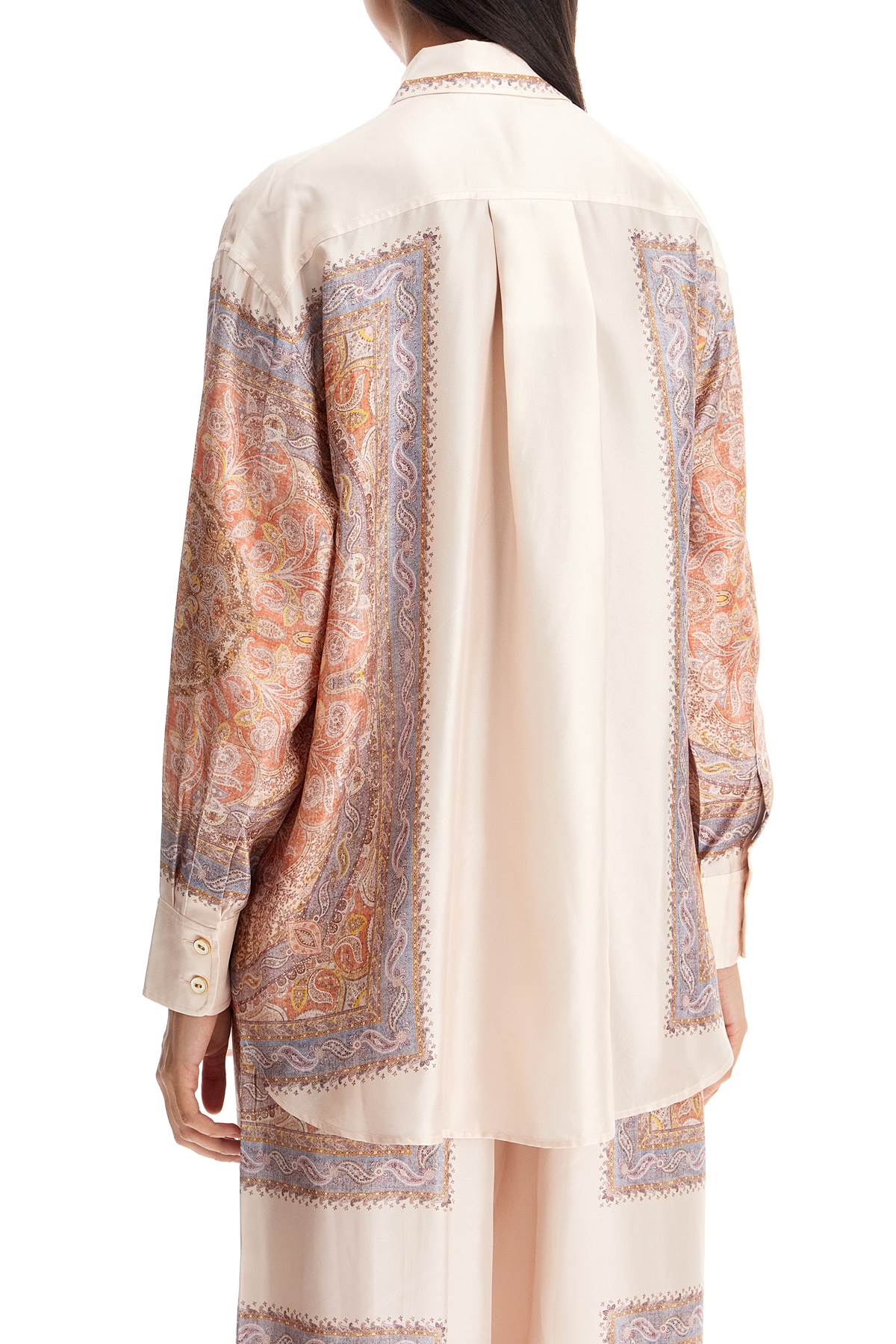 ZIMMERMANN Illustrative Paisley Silk Blouse - Women's Oversized Design