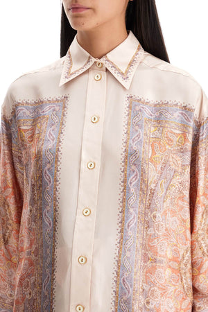 ZIMMERMANN Illustrative Paisley Silk Blouse - Women's Oversized Design