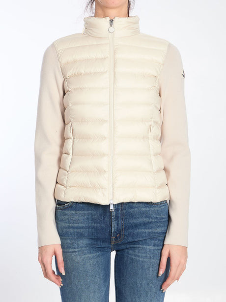 MONCLER Padded Jacket with Knit Back - Size S