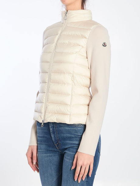 MONCLER Padded Jacket with Knit Back - Size S