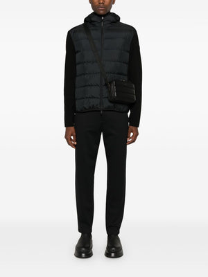 MONCLER Hooded Padded Wool-Blend Cardigan