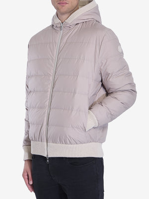 MONCLER Reversible Padded Wool and Cashmere Cardigan