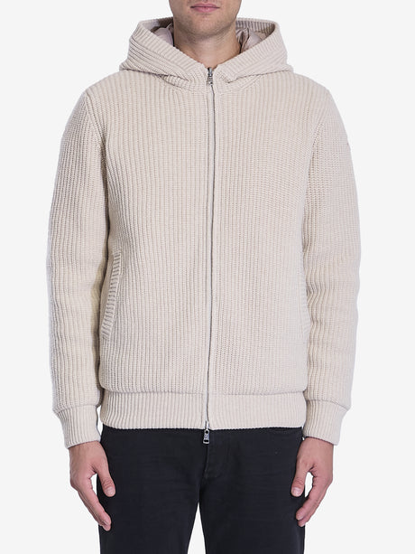 MONCLER Reversible Padded Wool and Cashmere Cardigan