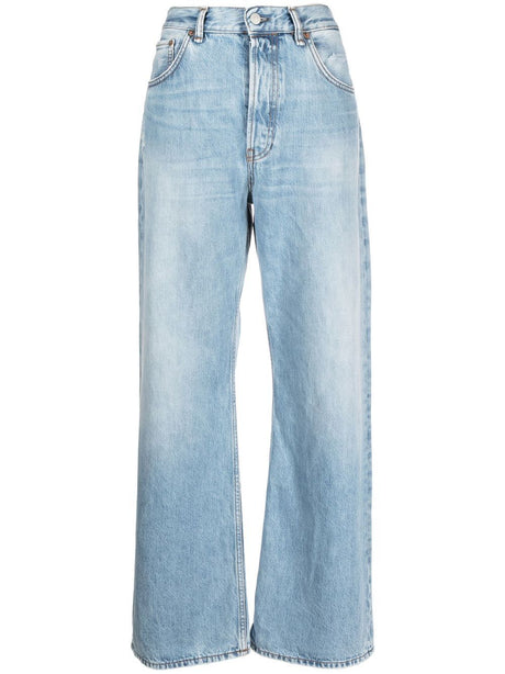 ACNE STUDIOS Clear Blue Organic Wide Leg Jeans