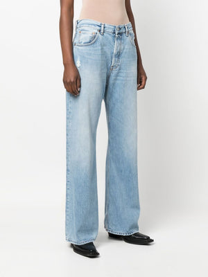 ACNE STUDIOS Clear Blue Organic Wide Leg Jeans