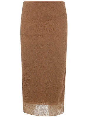 PHILOSOPHY DI LORENZO SERAFINI Elegant Long Lace Skirt for Women