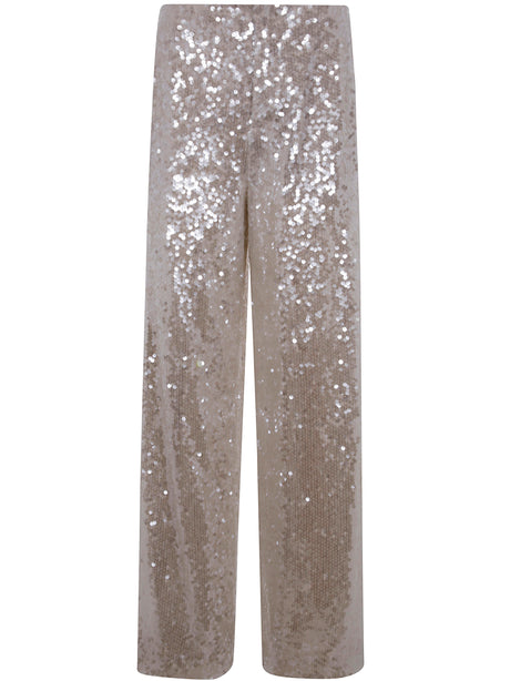 PHILOSOPHY DI LORENZO SERAFINI Wide Leg Sequined Trousers for the Modern Woman