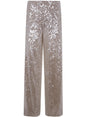 PHILOSOPHY DI LORENZO SERAFINI Wide Leg Sequined Trousers for the Modern Woman