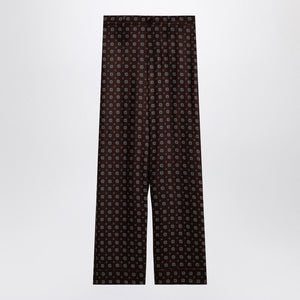 MOSCHINO COUTURE Elegant Silk Print Trousers for Women