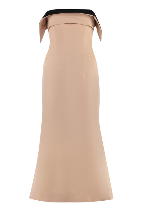 PHILOSOPHY DI LORENZO SERAFINI Off-the-Shoulder Pink Pencil Dress for Women