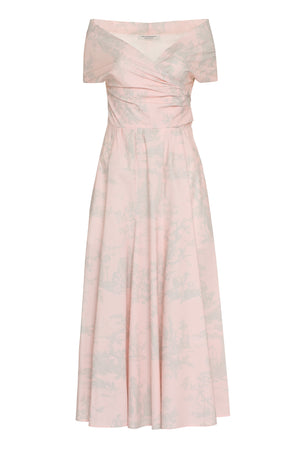 Stylish Pink Contrast Cotton Dress for Women - SS23 Collection