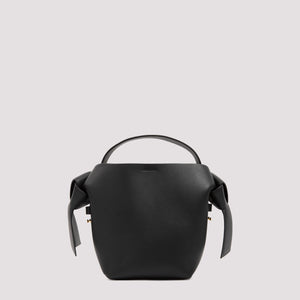 ACNE STUDIOS Elegant Mini Tote with Japanese-Inspired Bow - Brown Leather